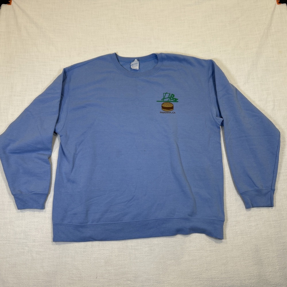Lucky Boy Pasadena Hamburgers and Pastrami Blue Sweatshirt XL
